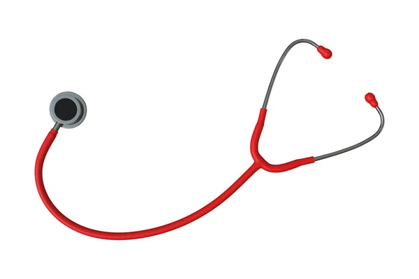 Medical Stethoscope Isolated White Background Illustration — Stock Photo, Image