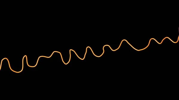 Scientific Illustration Depicting Electrocardiogram Ecg Displaying Chaotic Rhythm Ventricular Fibrillation — Stock Photo, Image