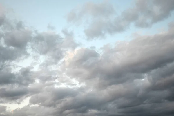 Dark Sky Numerous Gray Clouds Rain — стоковое фото