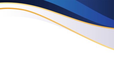 Modern blue and gold shape background, Abstract blue and gold design banner template