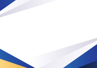 Modern blue and gold shape background, Abstract blue and gold design banner template