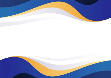 Modern blue and gold shape background, Abstract blue and gold design banner template