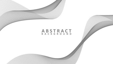 Abstract grey and white waves background, Abstract wavy lines background