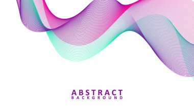 Creative abstract gradient waves background, Colorful wavy lines background