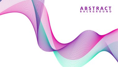 Creative abstract gradient waves background, Colorful wavy lines background