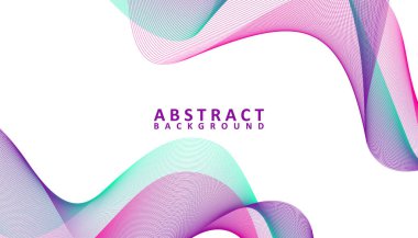 Creative abstract gradient waves background, Colorful wavy lines background