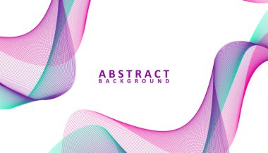 Creative abstract gradient waves background, Colorful wavy lines background