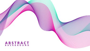 Creative abstract gradient waves background, Colorful wavy lines background