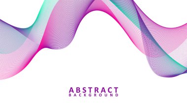 Creative abstract gradient waves background, Colorful wavy lines background