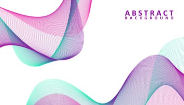 Creative abstract gradient waves background, Colorful wavy lines background