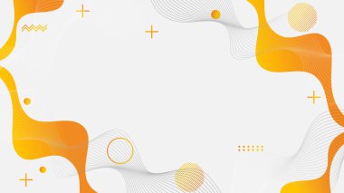 Broşür broşür broşürü afiş tasarımı için soyut arkaplan şekilleri