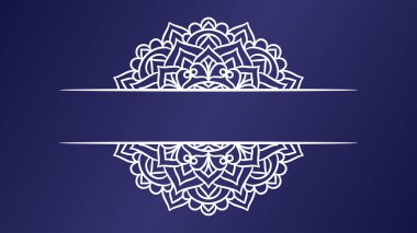 Mandala yuvarlak süs arka plan şablonu. Dekoratif Mandala