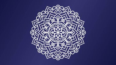 Mandala yuvarlak süs arka plan şablonu. Dekoratif Mandala