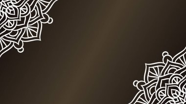 Mandala yuvarlak süs arka plan şablonu. Dekoratif Mandala