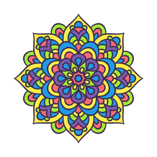 Mandala Kerek Dísz Minta Dekoratív Minta Keleti Stílusban Etnikai Mandala — Stock Vector