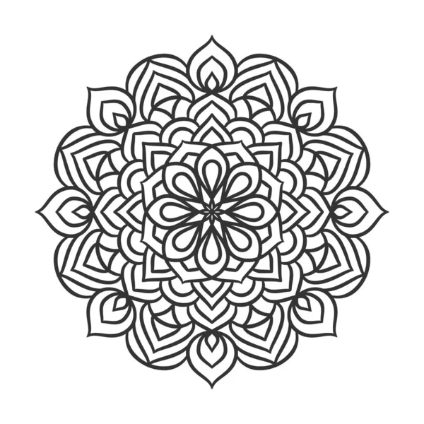 Patrón Ornamento Redondo Mandala Patrón Decorativo Estilo Oriental Elementos Decorativos — Archivo Imágenes Vectoriales