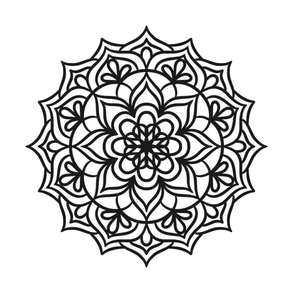 Patrón Ornamento Redondo Mandala Patrón Decorativo Estilo Oriental Elementos Decorativos — Vector de stock
