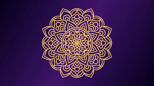 Mandala Ronde Ornement Modèle Fond Mandala Décoratif — Image vectorielle
