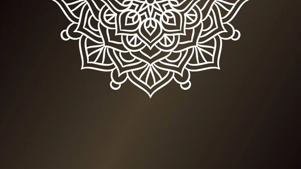 Mandala Runde Ornament Hintergrundvorlage Dekoratives Mandala — Stockvektor