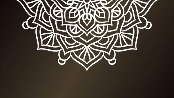 Mandala Runde Ornament Hintergrundvorlage Dekoratives Mandala — Stockvektor