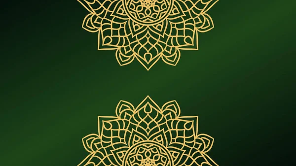 Mandala Ornament Background Template Decorative Mandala — Stock Vector