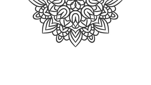 Mandala Plantilla Fondo Ornamento Redondo Mandala Decorativa — Vector de stock