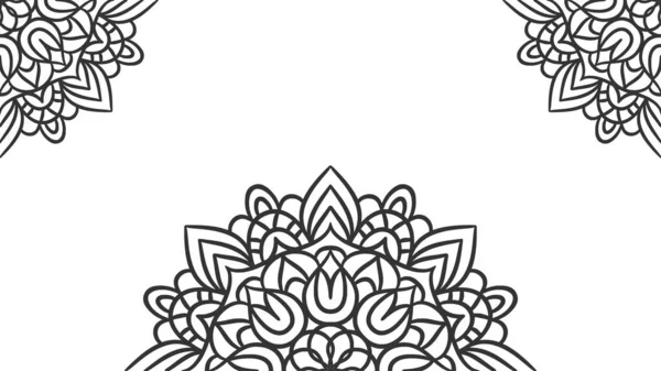 Mandala Ronde Ornament Achtergrond Template Decoratieve Mandala — Stockvector