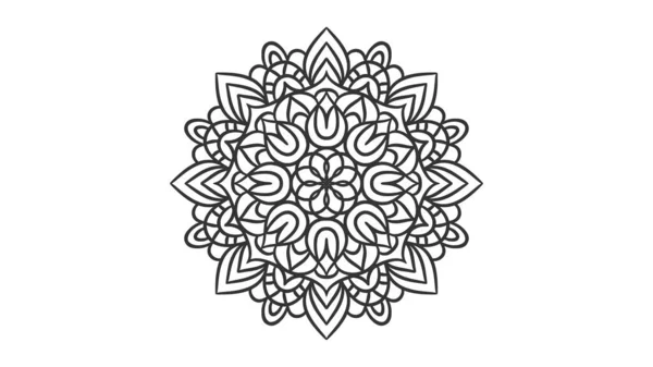 Mandala Plantilla Fondo Ornamento Redondo Mandala Decorativa — Archivo Imágenes Vectoriales
