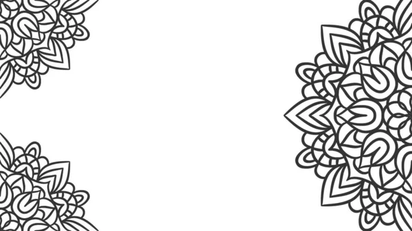 Мандала Круглый Орнамент Фоновый Шаблон Декоративная Мандала — стоковый вектор