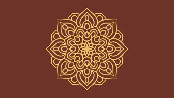 Mandala Okrągły Wzór Tła Ozdoby Mandala Dekoracyjna — Wektor stockowy