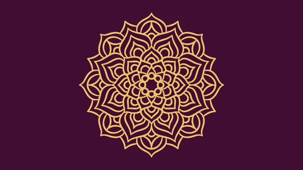 Mandala Ronde Ornement Modèle Fond Mandala Décoratif — Image vectorielle