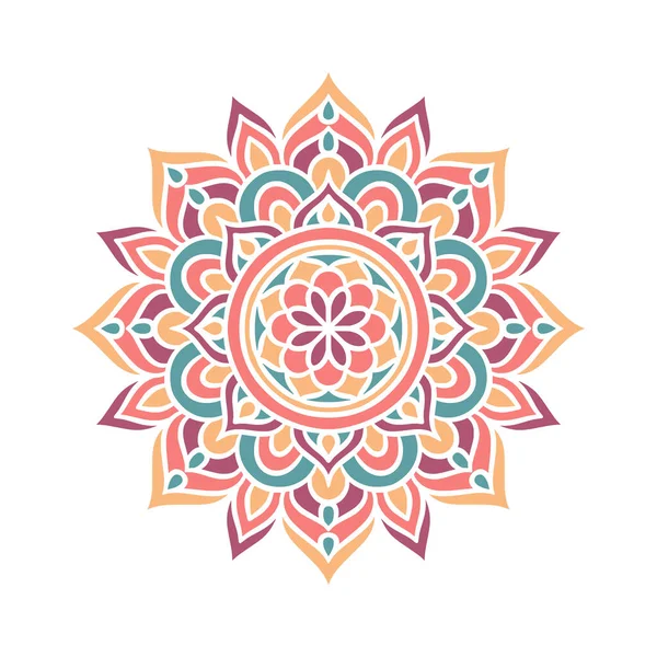 Mandala Ornament Vzor Dekorativní Vzor Orientálním Stylu Etnické Mandala Barevnými — Stockový vektor
