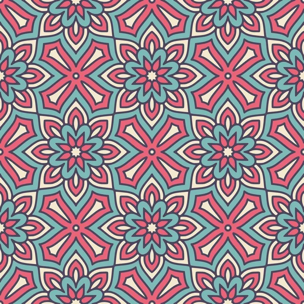 Έθνικ Floral Seamless Pattern Mandalas Ανατολίτικο Σχέδιο Για Σχεδιασμό Εκτύπωση — Διανυσματικό Αρχείο