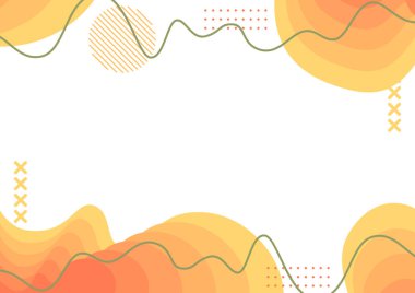 Broşür broşür broşürü afiş tasarımı için soyut arkaplan şekilleri