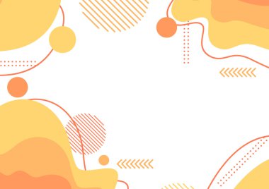 Broşür broşür broşürü afiş tasarımı için soyut arkaplan şekilleri