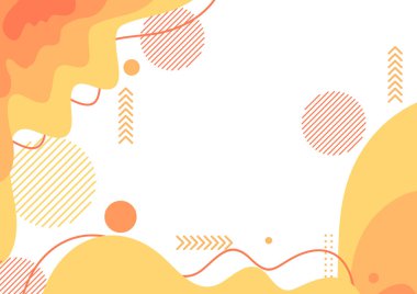 Broşür broşür broşürü afiş tasarımı için soyut arkaplan şekilleri