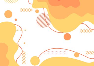 Broşür broşür broşürü afiş tasarımı için soyut arkaplan şekilleri