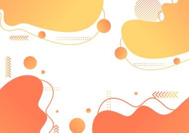 Broşür broşür broşürü afiş tasarımı için soyut arkaplan şekilleri