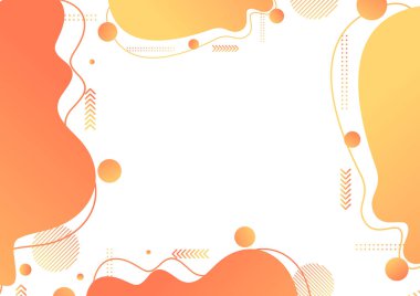 Broşür broşür broşürü afiş tasarımı için soyut arkaplan şekilleri