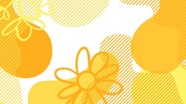 beyaz ve sarı dinamik sıvı broşür broşür afişi tasarımı için soyut arkaplan şekilleri