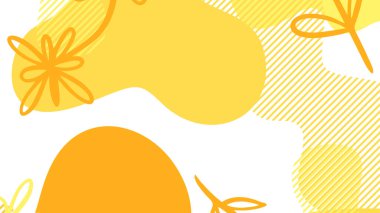 beyaz ve sarı dinamik sıvı broşür broşür afişi tasarımı için soyut arkaplan şekilleri