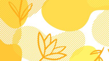 beyaz ve sarı dinamik sıvı broşür broşür afişi tasarımı için soyut arkaplan şekilleri