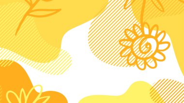 beyaz ve sarı dinamik sıvı broşür broşür afişi tasarımı için soyut arkaplan şekilleri