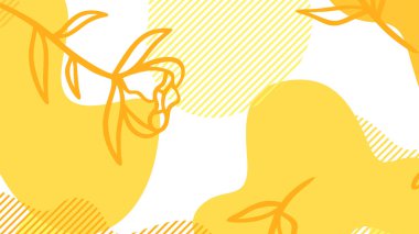 beyaz ve sarı dinamik sıvı broşür broşür afişi tasarımı için soyut arkaplan şekilleri