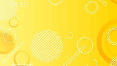 Broşür broşür broşürü pankartı tasarımı için sarı dinamik soyut kompozisyon gradyan arkaplanı