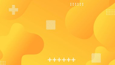 sarı gradyan dinamik akışkan şekiller broşür broşür broşürü afişi tasarımı için soyut arkaplan şekilleri