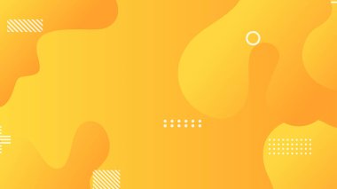 sarı gradyan dinamik akışkan şekiller broşür broşür broşürü afişi tasarımı için soyut arkaplan şekilleri