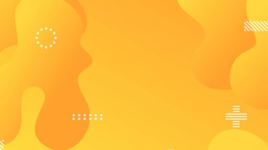 sarı gradyan dinamik akışkan şekiller broşür broşür broşürü afişi tasarımı için soyut arkaplan şekilleri