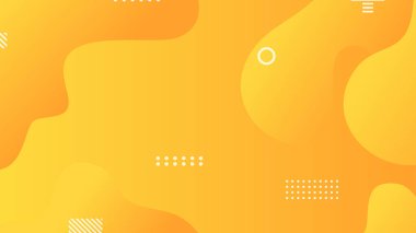 sarı gradyan dinamik akışkan şekiller broşür broşür broşürü afişi tasarımı için soyut arkaplan şekilleri