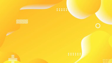 sarı gradyan dinamik akışkan şekiller broşür broşür broşürü afişi tasarımı için soyut arkaplan şekilleri